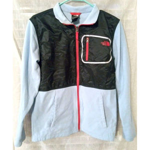 THE NORTH FACE Black Blue Red Boys Nylon Fleece Jacket Size XL (18-20) Titans